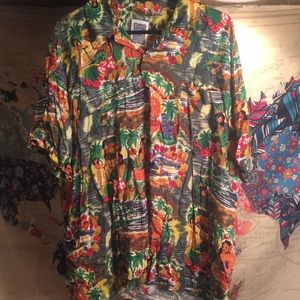 Hawaiian button down shirt